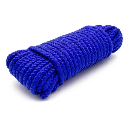 5/16"X50' Polypropylene Marine Utility Line - Blue, 50 Foot Length.