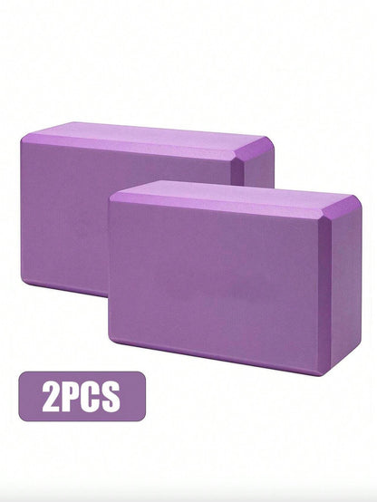 2Pcs Yoga Blocks ,Soft Non-Slip Foam Yoga Blocks Fitness Auxiliary Blocks - Perfect for Pilates, Yoga,Meditation and Dance