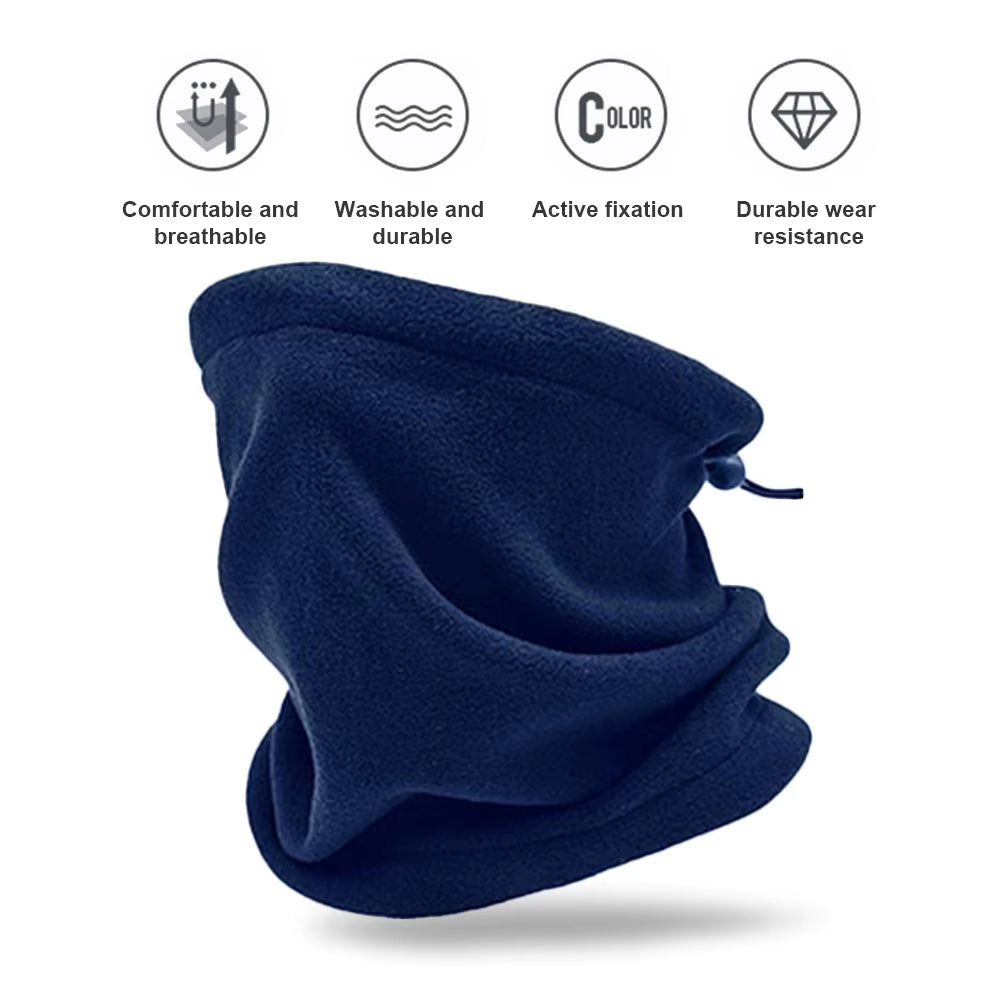 Fleece Neck Male Bandana Neck Warmer Winter Windproof Tube Scarves for Face Soft Women Half Mask Gaiter Snowboard