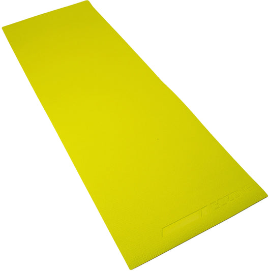 Multi-Purpose 5 Mm Thick Premium PVC Non-Slip Yoga Mat, Reversible Gray and Yellow