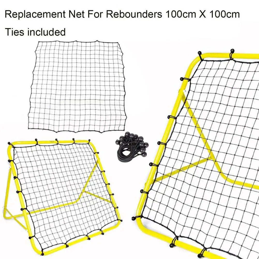 Portable Soccer Rebounder Soccer Training Equipment Adjustable Angle Soccer Rebounder Net with 20 Elastic Ropes for Beginner