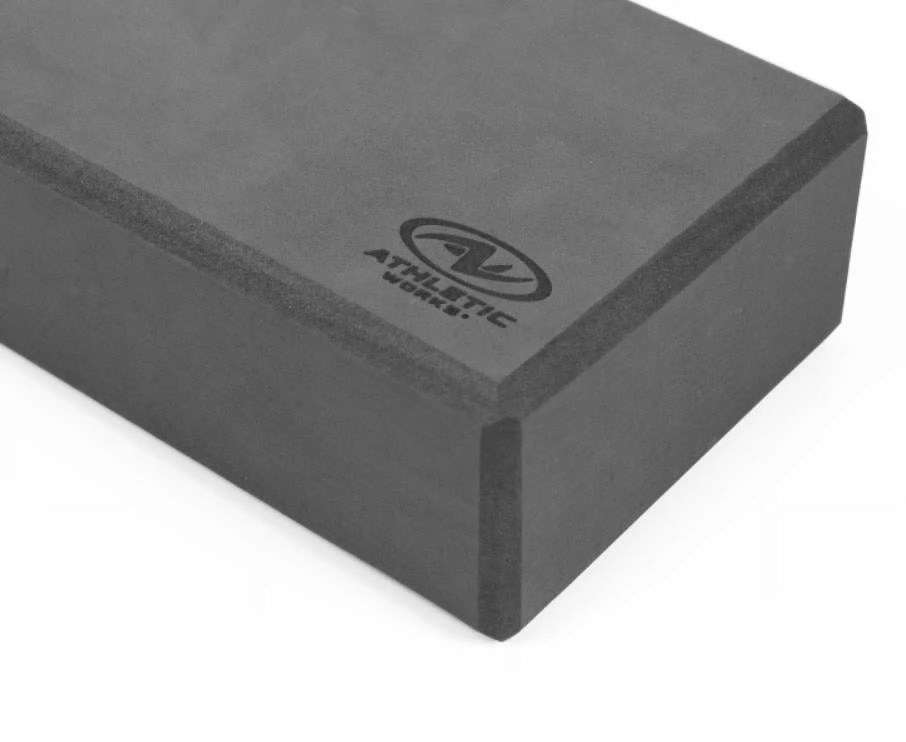 Yoga Block 9 In. X 6 In. X 3 In. EVA Foam, Dark Gray Color. Supportive & Lightweight