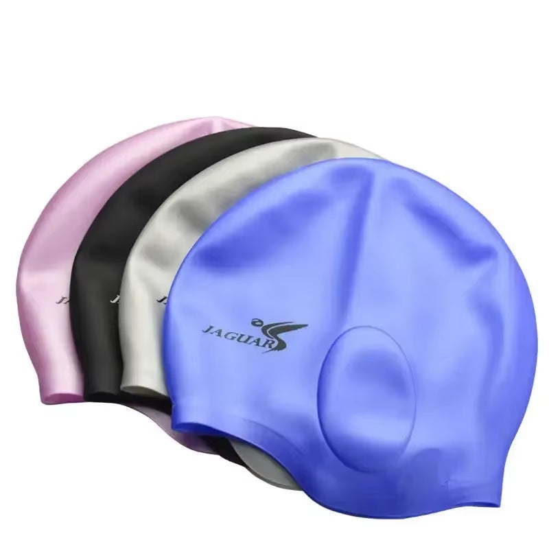 Swim Caps Ear Protection Full Silicone Swimming Cap ,Universal,Swimming Earmuffs