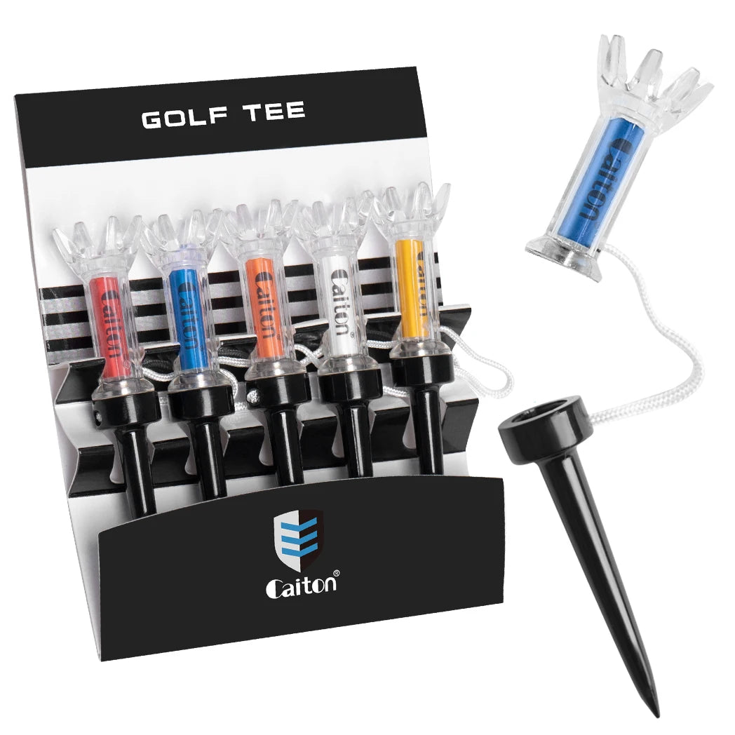 Magnetic Plastic Golf Tee Set, Improve Your Golf Game with the , 360Degree Bounce, Two Sizes, 5Pcs