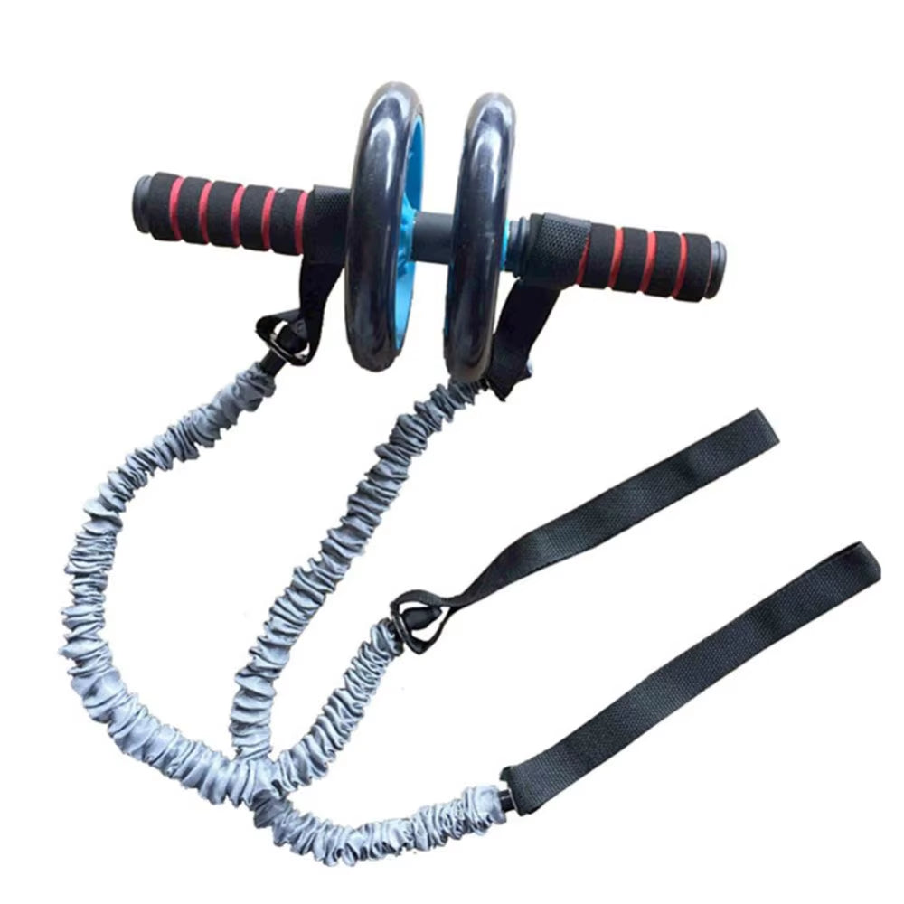 Fitness Abdominal Wheel Roller Crossfit Resistance Band Ropes AB Exercise Abs Trainer Elastic Tube Gym Exercise Gym Equipment