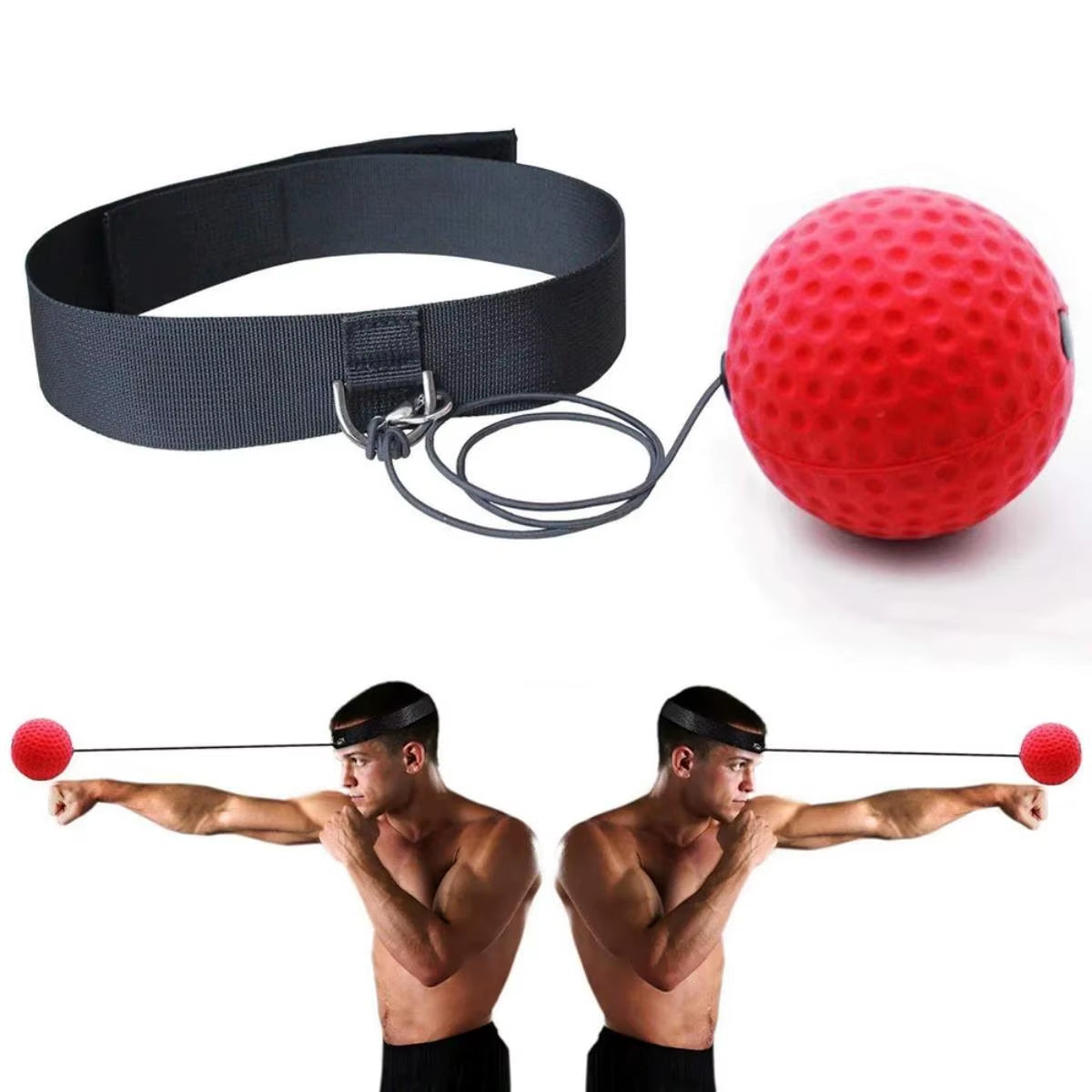 Boxing Magic Ball Reflex Speed Training with Headband Boxing Punching Balls Hand Eye Coordination Fitness Martial Arts Supplies