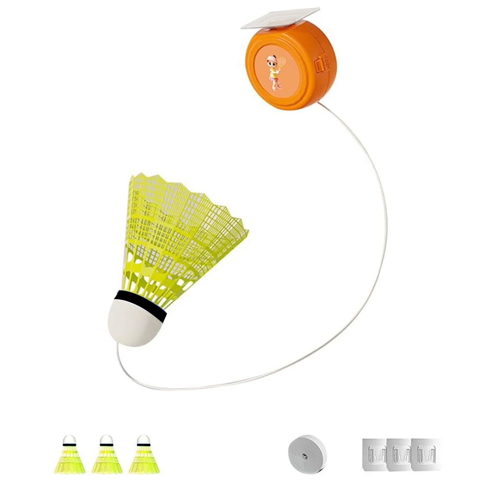 Single-Player Badminton Trainer Self-Study Badminton Rebounds Device for Badminton Beginners and Amateurs