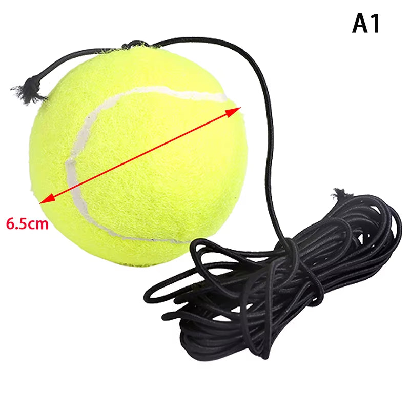 Heavy Duty Tennis Training Aids Base with Elastic Rope Tennis Ball Practice Self-Duty Rebound Single Player Training Device