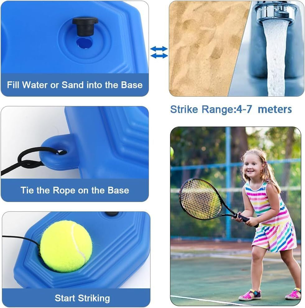 Tennis Trainer Rebound Ball Solo Tennis Training Equipment Self Tennis Pracitce