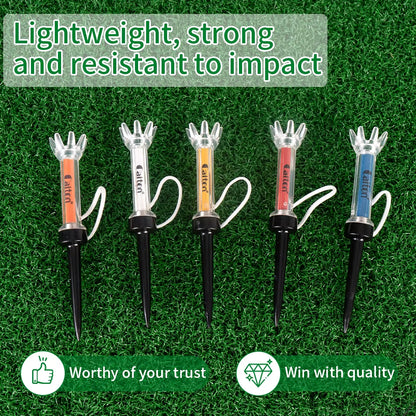 Magnetic Plastic Golf Tee Set, Improve Your Golf Game with the , 360Degree Bounce, Two Sizes, 5Pcs